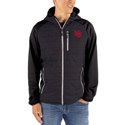 Nebraska Huskers Cutter & Buck Rainier Eco Hybrid PrimaLoft Raglan Full-Zip Jacket - Black